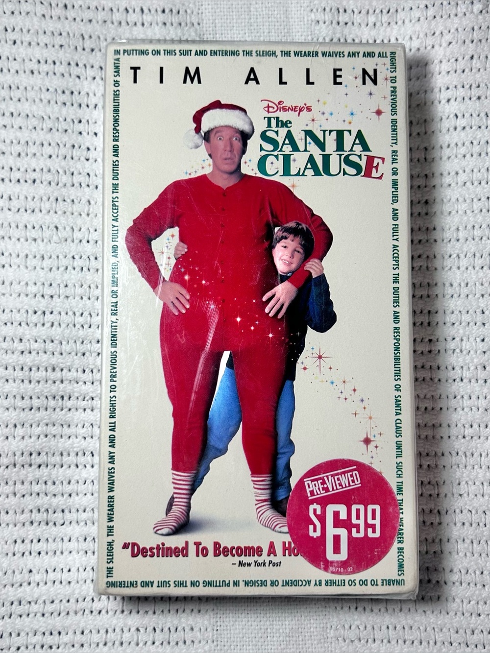 The Santa Clause VHS Tape Sealed Previously Viewed from Blockbuster 2002